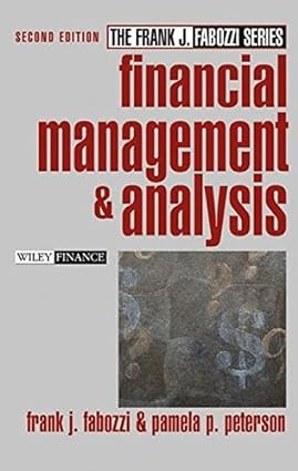Financial Management and Analysis Book