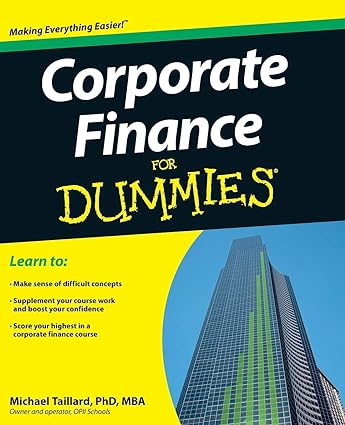 Corporate Finance For Dummies book